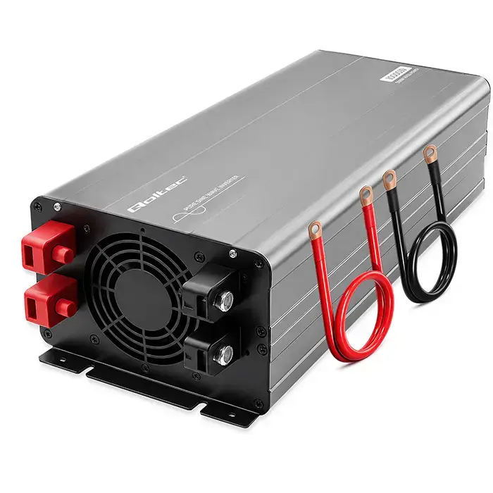 Qoltec Pure Sine Wave Inverter | 24V to 230V | 5000/10000W | USB | Compatible with LiFePO4 GEL AGM