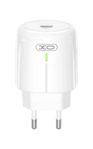 XO L113 WALL CHARGER USB-C PD 20W LED WHITE
