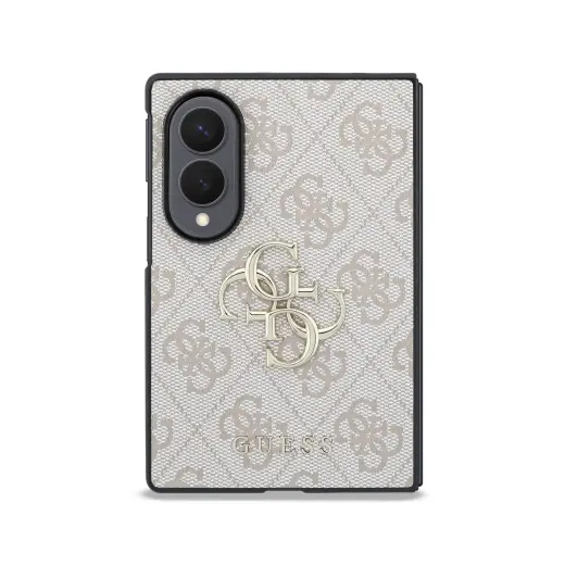 Guess PU 4G Metal Logo чехол для телефона Samsung Galaxy Z Fold 8 (F971) розовый