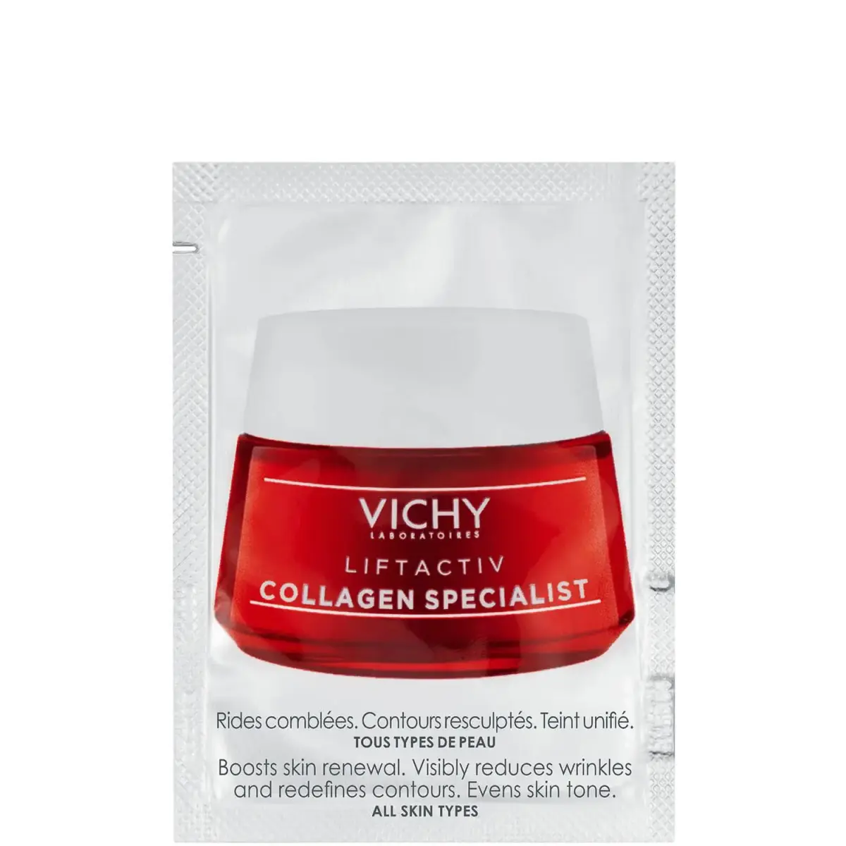 Vichy, COLLAGEN SPECIALIST, Collagen, Anti-Wrinkle, Night, Cream, For Face, 1.5 ml *Sample