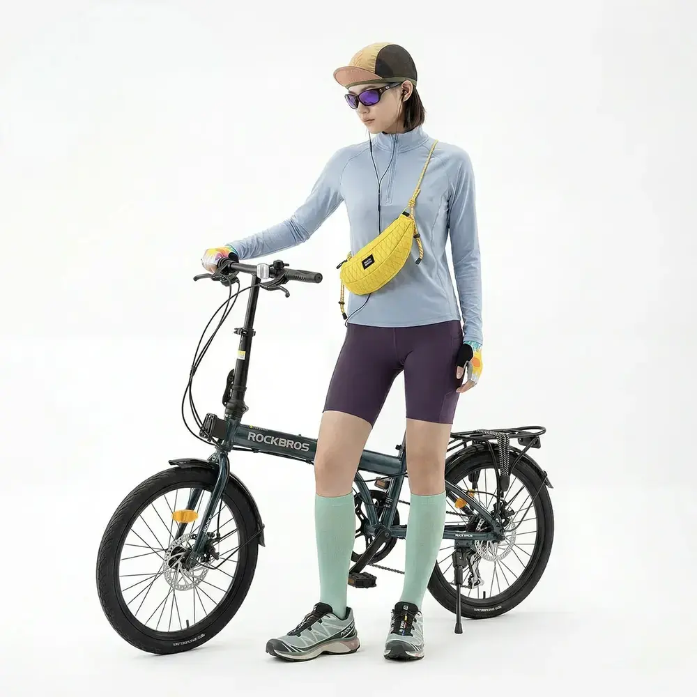Torba rowerowa Rockbros H74 na kierownicę lub ramię typu banan 1,8 l - żółta