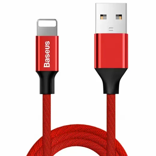 Baseus Yiven data transfer and charging cable | USB-A to Lightning | 10W | 1.8m | red