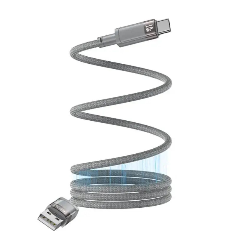 YESIDO MAGNETIC CABLE  CA173 18W USB/TYPE-C 1M 3A GREY