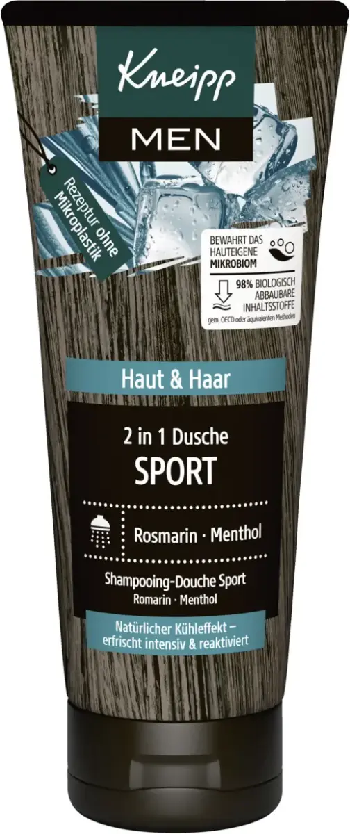 Kneipp Sport Shampoo and Shower Gel 2 in 1 for Men 200 Ml
