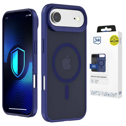 3mk Smoke MagCase чехол с поддержкой MagSafe для телефона iPhone 17 Air синий