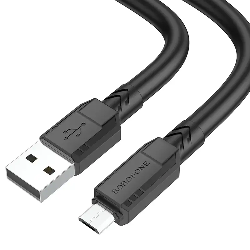 Borofone BX81 Goodway data transfer and charging cable | USB-A to Micro USB | 12W | 1m | black