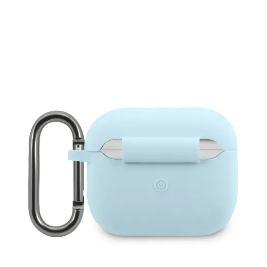 Lacoste Liquid Silicone Glossy Printing Logo Case for AirPods 3 Blue