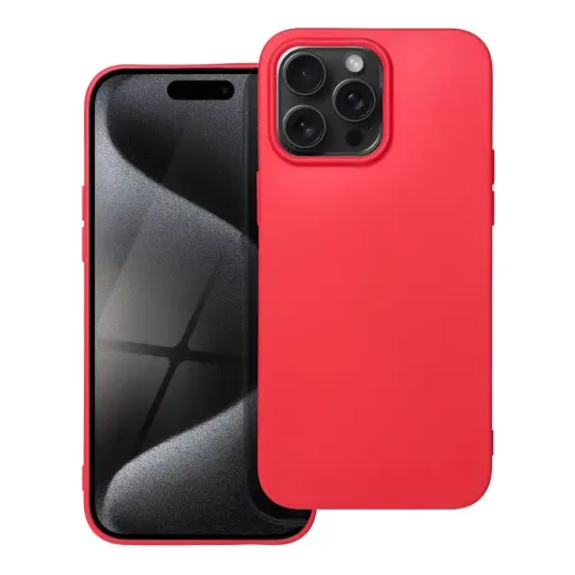 Soft maciņš telefonam iPhone 15 Pro Max sarkans