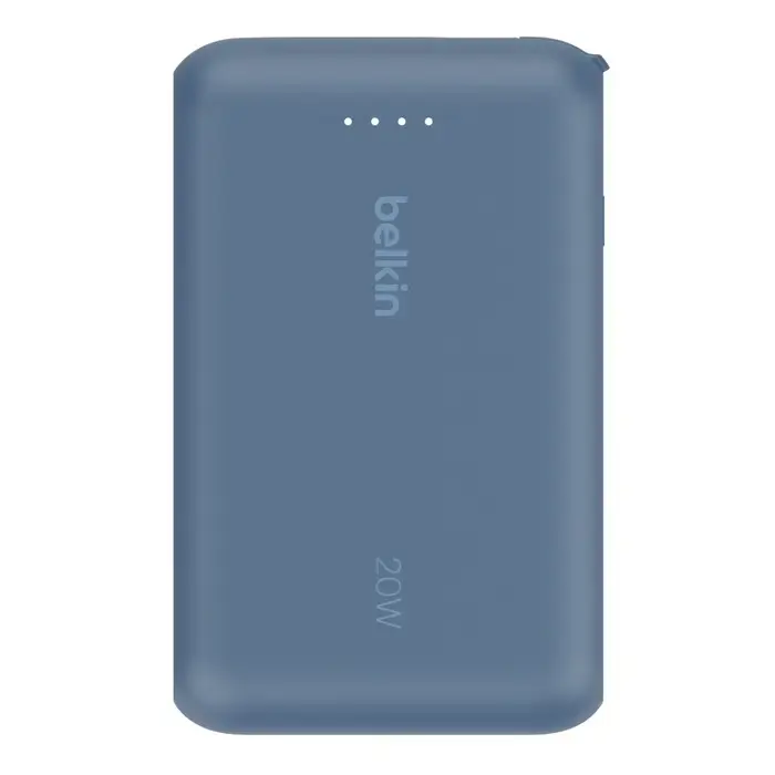 PowerBank BoostCharge 10k mAh 20w integrated cable-C, port-C, blue