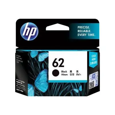 HP Ink No 62 HP62 HP 62 Black Schwarz (C2P04AE)
