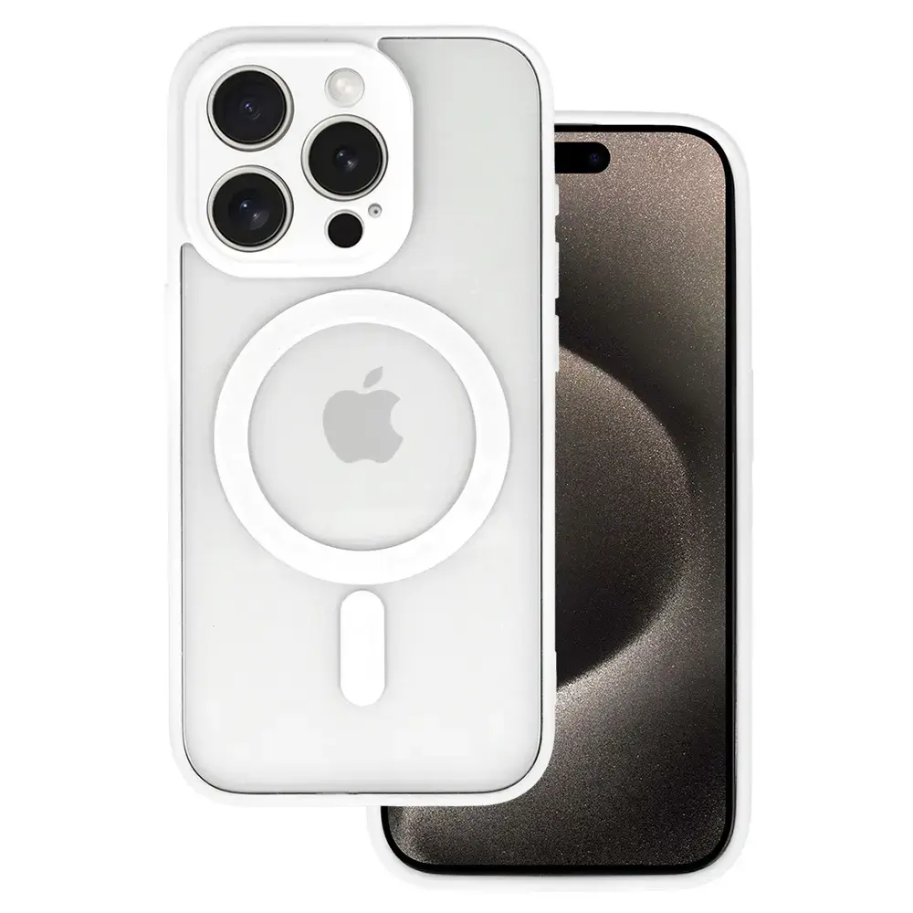 Acrylic Color Magsafe Case for Iphone 12 Pro white