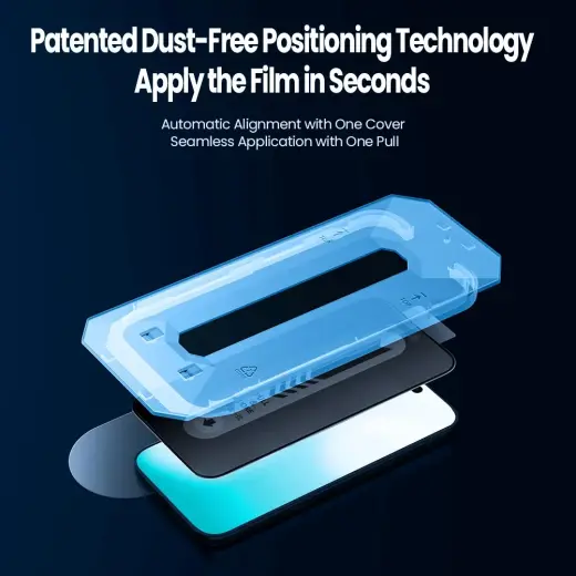 Nillkin Tempered Glass 0.25mm Guardian 2.5D for Apple iPhone Air Black (with applicator)