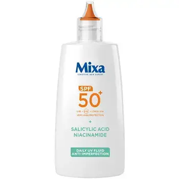 Mixa Anti Imperfection Daily UV Fluid SPF 50+ - Pleťový fluid proti nedokonalostem 40ml