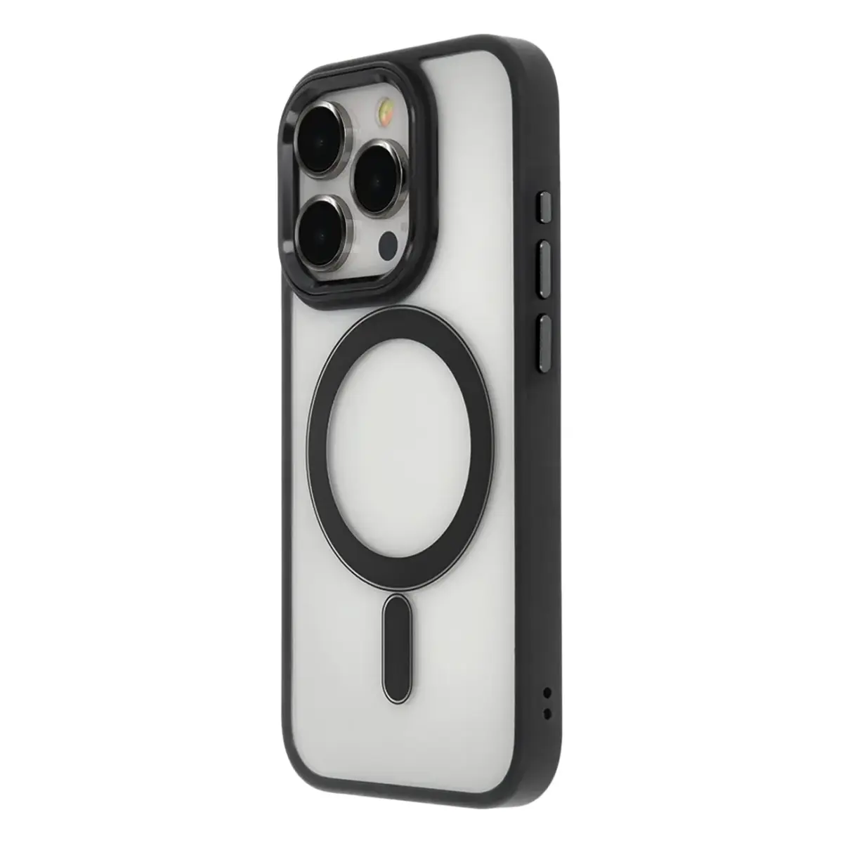 Satin Elegant Mag Case for iPhone 15 Plus 6,7" black