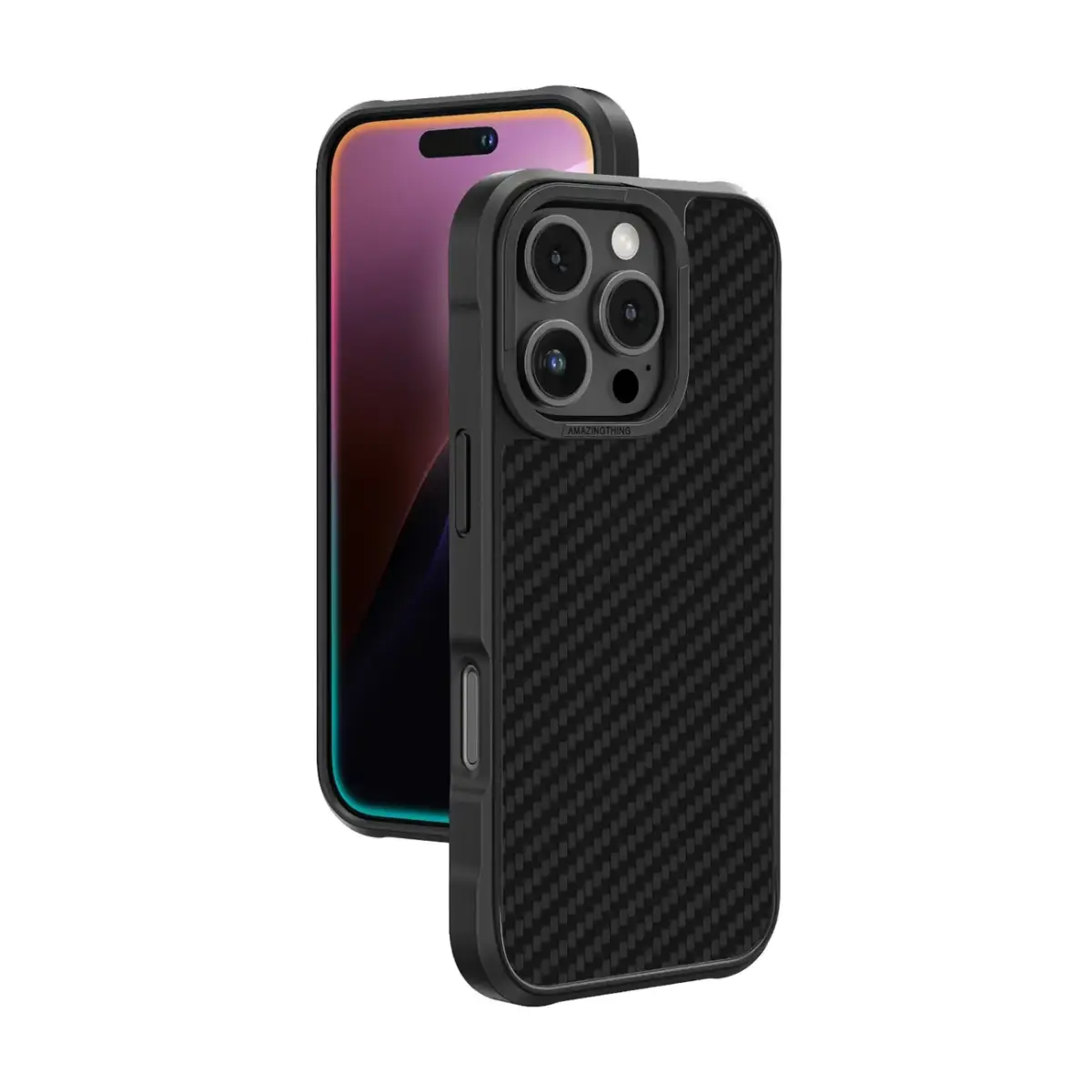 AmazingThing Titan Max Case with 1500D Aramid Fibers for iPhone 16 Pro Max - Black