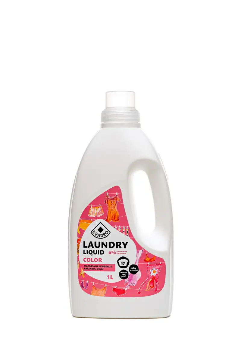 Veļas mazgāšanas līdzeklis KVADRO Color, 1l