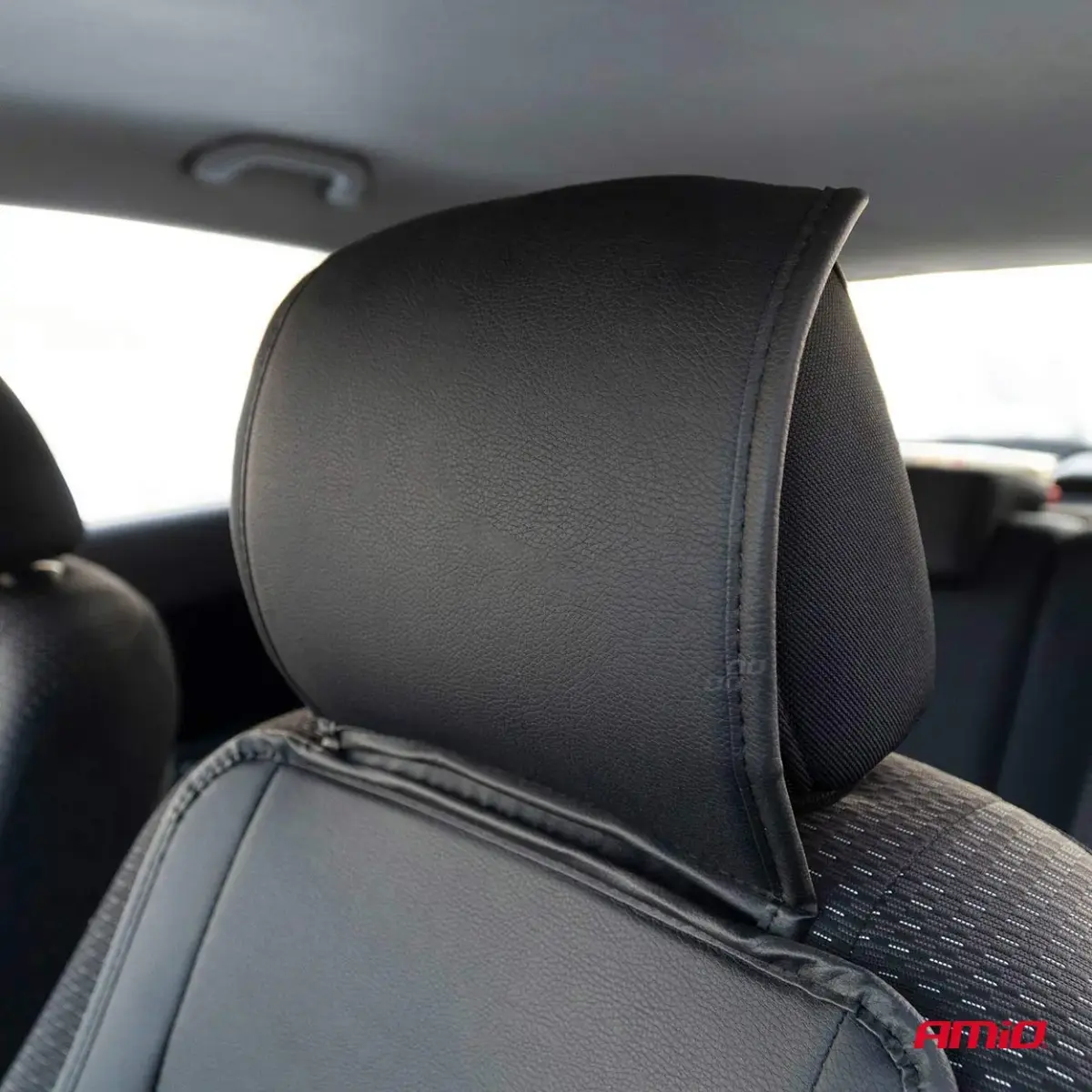 Seat mat with lumbar support and headrest AMIO-03649