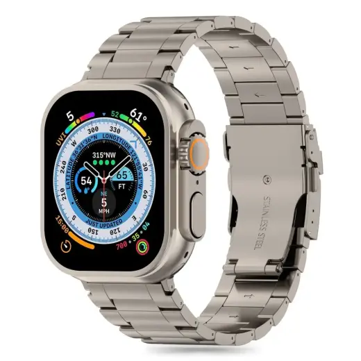 TECH-PROTECT STAINLESS PRO APPLE WATCH 4 | 5 | 6 | 7 | 8 | 9 | SE | ULTRA 1 | 2 (42 | 44 | 45 | 49 MM) TITANIUM