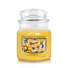 Candle Fresh Lemon ( svěží citron ) - Vonná svíčka ve skle