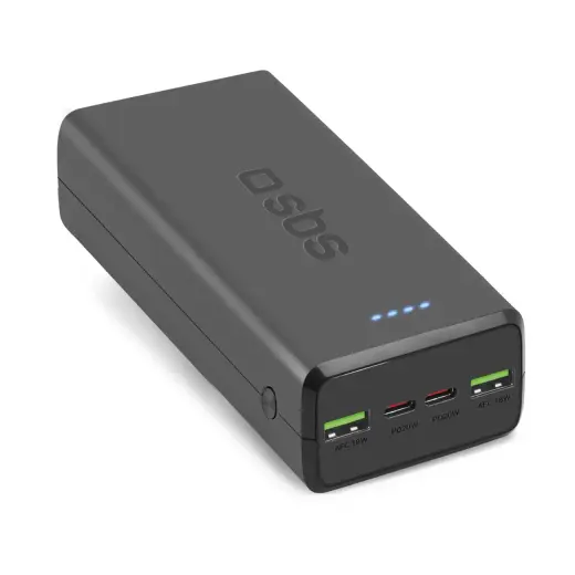 ārējais akumulators (powerbank) | 20000 mAh | melns