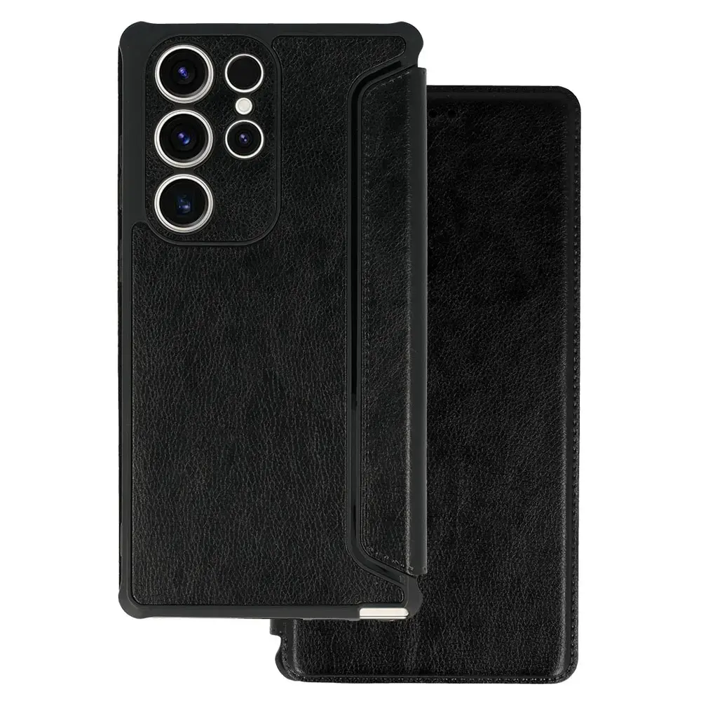 Razor Leather Book Case for Xiaomi Redmi 12 black