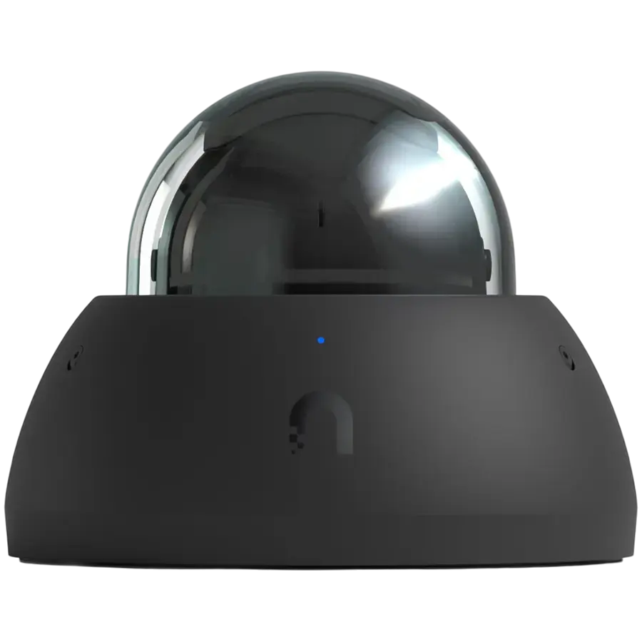 Ubiquiti AI Dome Black Camera, All-weather, vandal-proof 4K (8MP) PoE, 40m IR night vision, ultra-wide viewing angle, Advanced AI features, integrated microphones, Micro SD card support