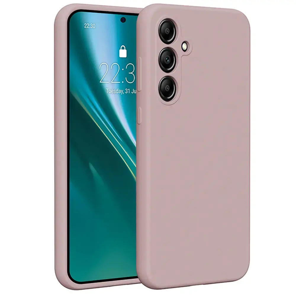 Etteri silikona telefona maciņš Samsung Galaxy A35 5G gaiši rozā
