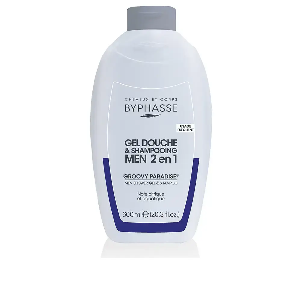 Byphasse, Groovy Paradise, Shower Gel & Shampoo 2-In-1, 600 ml