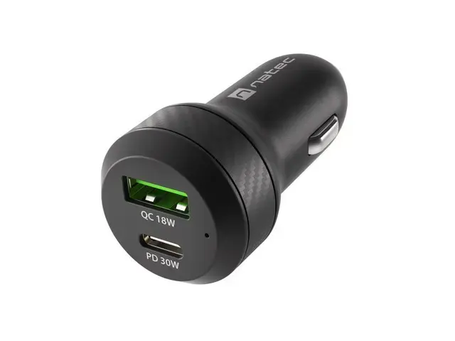 Car charger 1x USB 1x USB-C QC 3.0