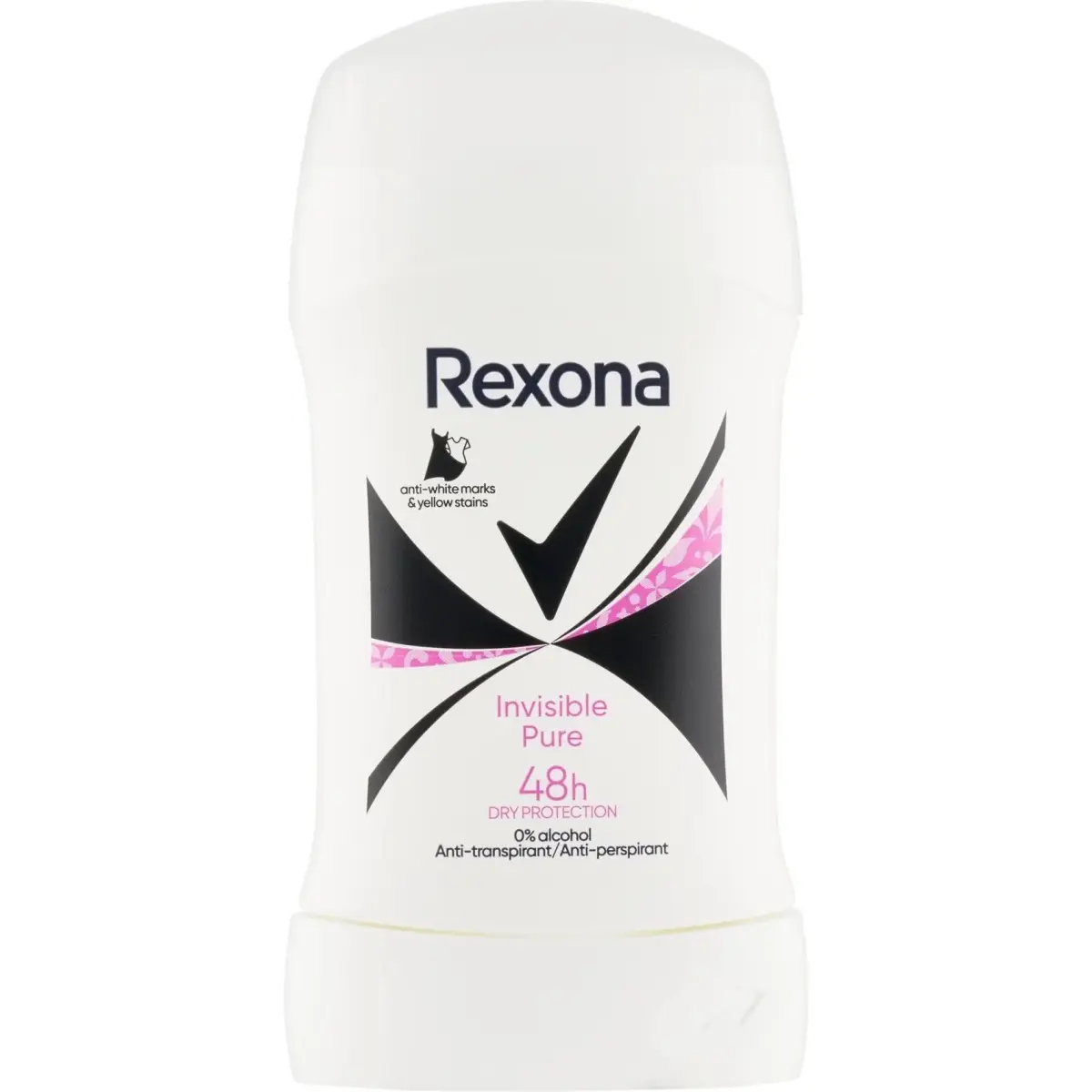 Rexona, Deodorante, Stick Women 50ml Invisible Pure - Effective Deodorant for Women (Stick, 50ml)