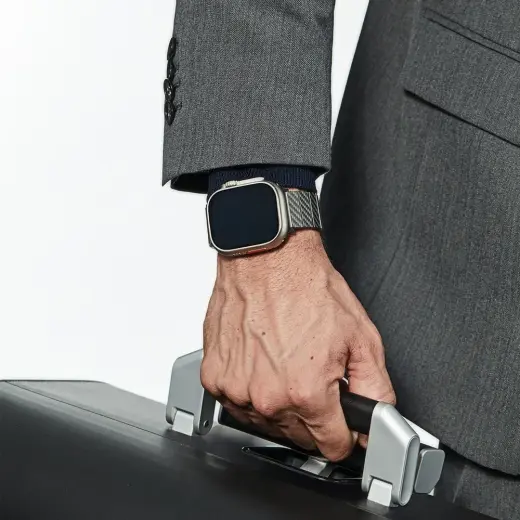 Band PITAKA Carbon Fiber Modern for Apple Watch 1|2|3|4|5|6|7|8|9|10|SE|Ultra|Ultra2 black grey Photo