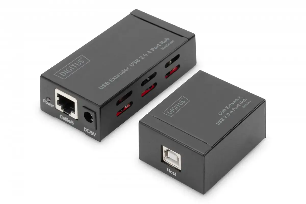 DIGITUS USB Extender DA-70143 - USB 2.0 4 Port Hub