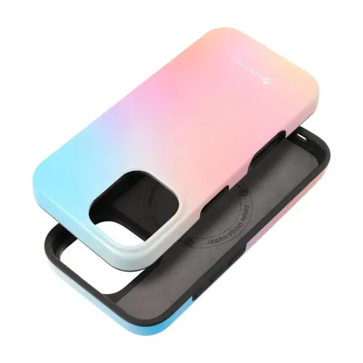 Forcell F-Protect Mirage telefono dėklas su MagSafe palaikymu iPhone 16 rožinis mėlynas