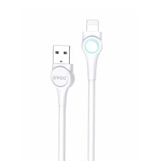 BWOO cable X213L USB - Lightning 1,0m 2,4A white