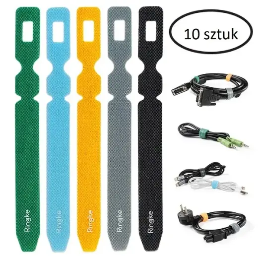 Ringke tape organizer for cables 10 pcs Velcro multicolor ACMT0001