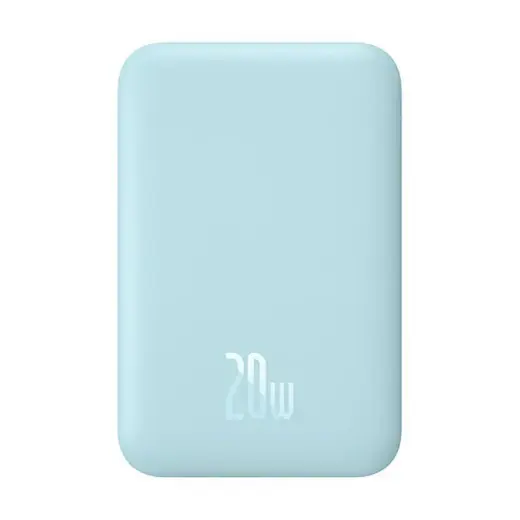Baseus Magnetic Mini ārējais akumulators (powerbank) | 6000 mAh | 20W | USB-C, MagSafe | zils
