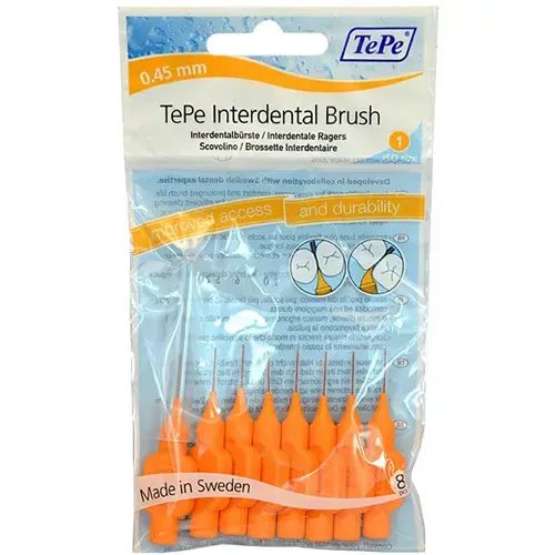TePe Orange Interdental Brushes 8 Pack