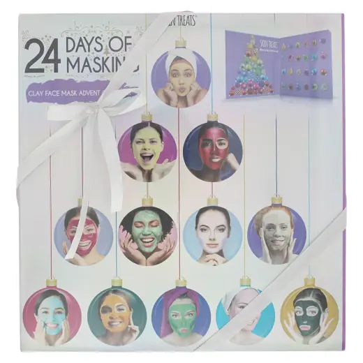 Set, Skin Treats, 24 Days Of Masking Advent Calendar, Clay Mask, 24 pcs, 192 ml