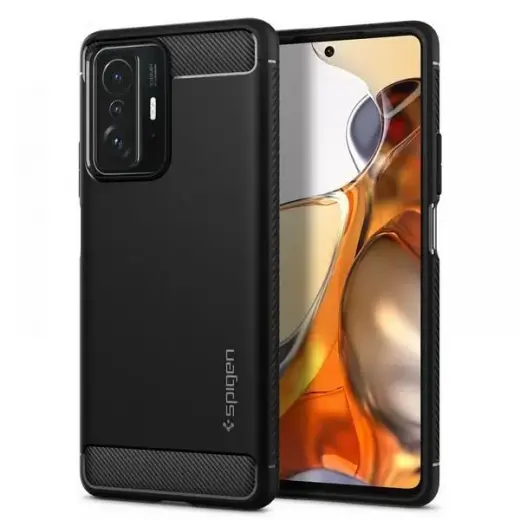 Spigen Rugged Armor Xiaomi 11T 5G |11T Pro 5G czarny|black matte ACS03861