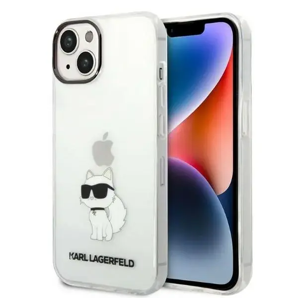 Karl Lagerfeld IML Choupette NFT Case for iPhone 14 Transparent