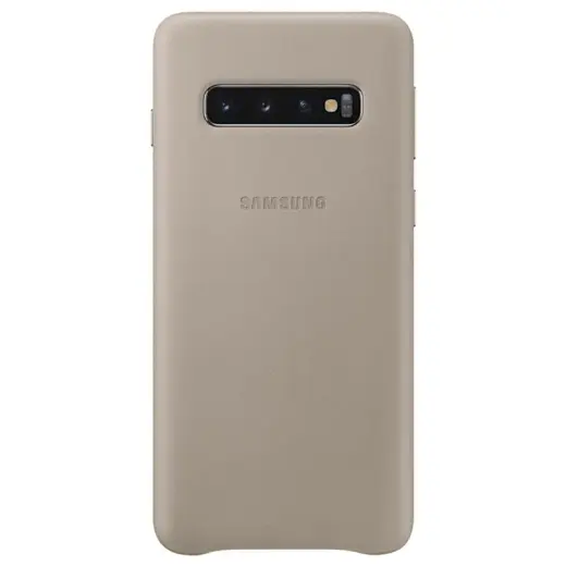 Samsung EF-VG973LJEGWW leather cover for Samsung G973 Galaxy S10 grey