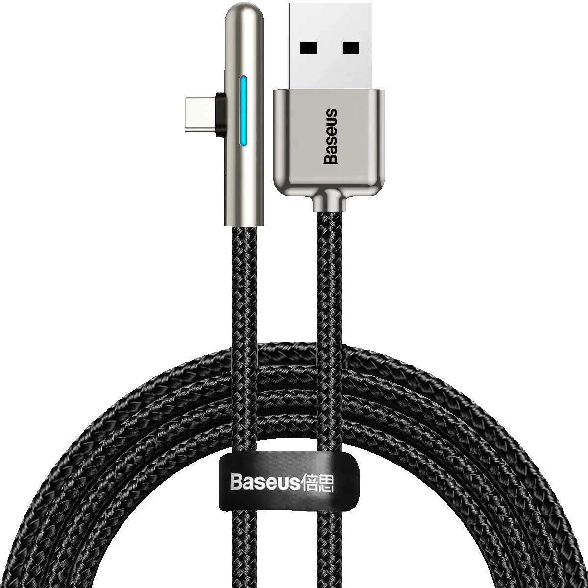 Baseus Iridescent Lamp HW flash charge Mobile Game USB For Type-C 40W 2m Black