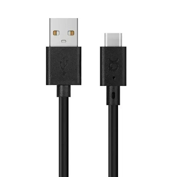 Xqisit 31298 datu pārraides un uzlādes vads | USB-A uz USB-C | 3m | melns