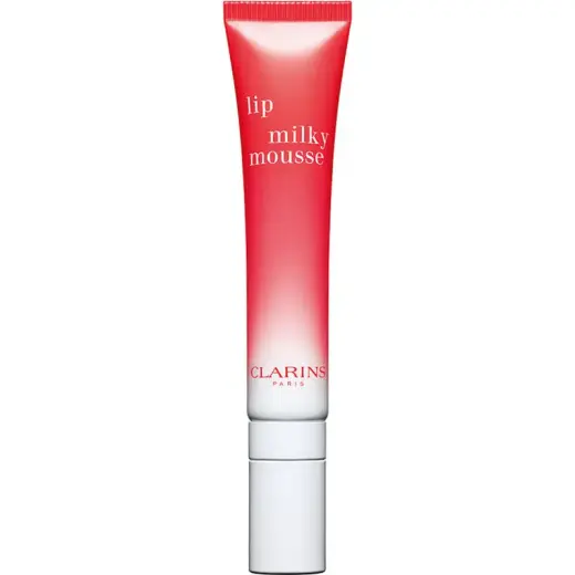 Clarins, Lip Milky Mousse, Satin Finish, Lip Balm, 01, Milky Strawberry, 10 ml
