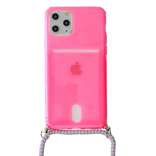 STRAP Fluo telefono dėklas iPhone 7 | iPhone 8 | iPhone SE (2020) | iPhone SE (2022) rožinis