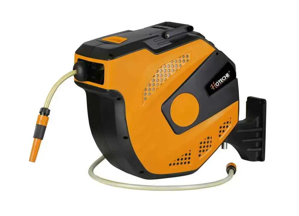 Garden hose holder with hose 20m