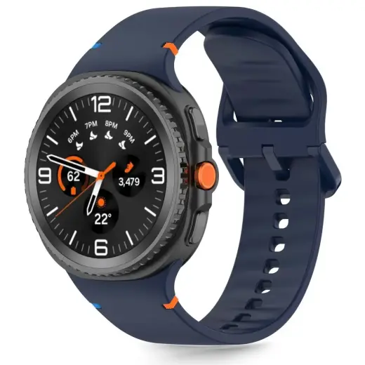 TECH-PROTECT SILICONE SAMSUNG GALAXY WATCH 8 | CLASSIC (40 | 44 | 46 MM) STORM BLUE