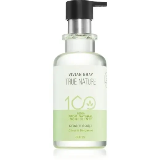 Vivian Gray True Nature Citrus & Bergamot Cream Soap with Refreshing Effect 300ml