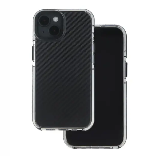 Acrylic Carbon case for iPhone 16e black