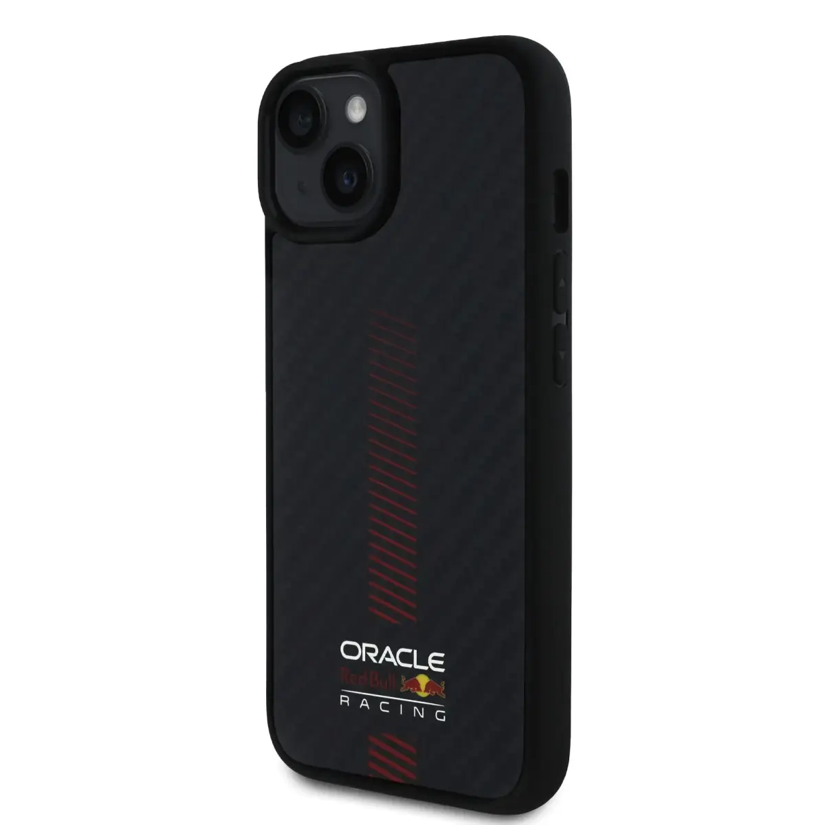 Red Bull Carbon Powerbar telefona maciņš priekš iPhone 14 melns ar MagSafe atbalstu
